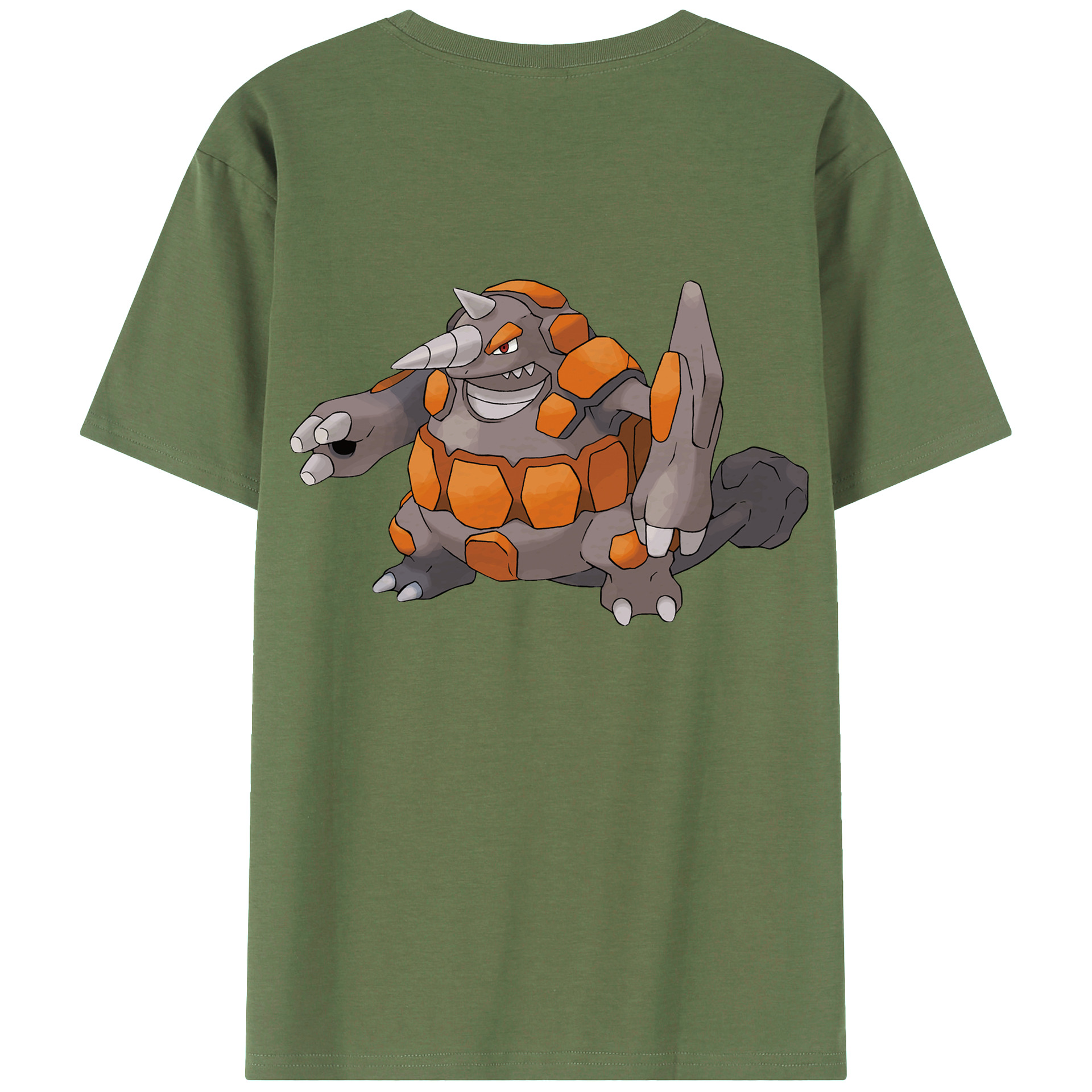 （画像用） ポケットモンスター Pokémon 綿100％ メンズ半袖Tシャツ（バックプリント） 通気性